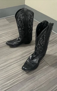 Botas Justin London Cuero Negro Western Rodeo Estilo 1409 Clásicas Para Hombre 11.5 D - Imagen 1 de 22
