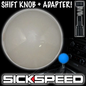 BLUE GLOW IN THE DARK KNOB ADAPTER FOR CORVETTE AUTO/AUTOMATIC GEAR SHIFT K32 - Bild 1 von 1