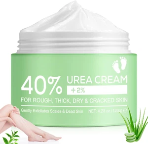 Crema Urea, Urea Crema Al 40%, Con Acido Ssalicilico Al 2% E Acido Ialuronico, M - Foto 1 di 12