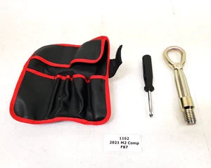 ✅ 12-20 OEM BMW F22 F23 F80 F82 F87 M2 M4 Tow Hook Hinge Tool Kit w/ Storage Bag - Picture 1 of 12