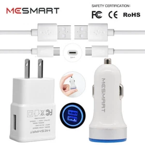 For Samsung Galaxy A54 A53 A32 A14 A13 5G Wall Car Charger USB Type C Cable Cord - Picture 1 of 28