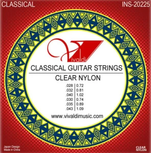 6 pcs Classical Guitar Strings Clear Nylon - Picture 1 of 2