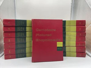 Compton’s Pictured Encyclopedia 1962 Complete Red Green Atomic Vintage Staging - Picture 1 of 13