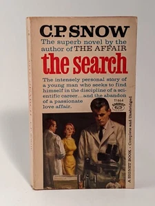 The Search (1960) by C.P. Snow Vintage Paperback Signet  - Imagen 1 de 4