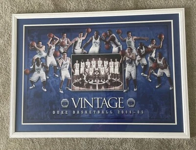 Póster enmarcado profesionalmente del equipo de baloncesto masculino Duke “de colección” 2004-05 Foto 1 de 4