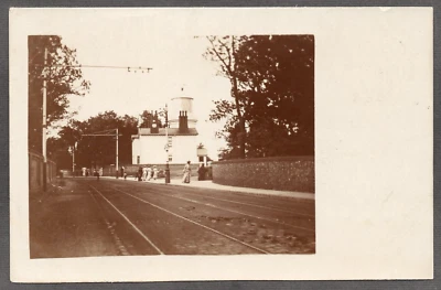 Postcard Lowestoft Lighthouse Suffolk early street view RP - Image 1 of 2