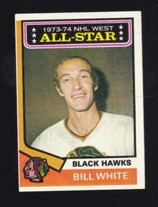1974-75 Topps All Star Bill White #136 Chicago Blackhawks - Picture 1 of 2
