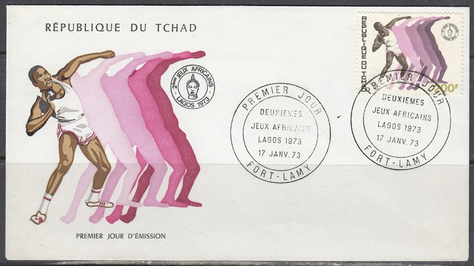 Chad Scott 291 FDC - 1973 African Games - Image 1 of 1