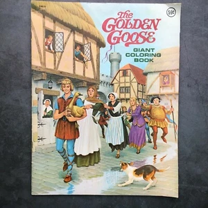 The Golden Goose Vintage Giant Coloring Book 1975 Unused - Imagen 1 de 9