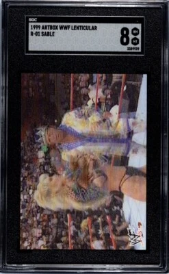 1999 Artbox WWF Lenticular R-01 Sable SGC 8  - Image 1 of 2