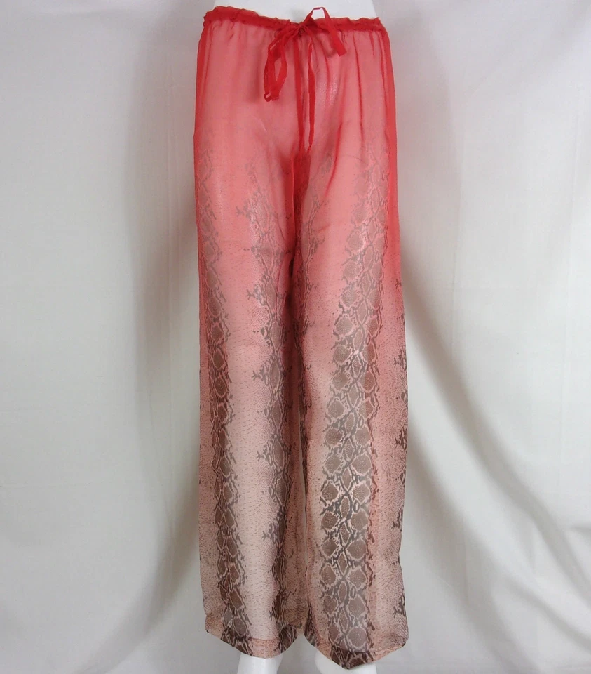 Pantalones Sauvage Wear Cintura Elástica Transparente Estampado Piel de Serpiente Pequeños-Lg 1051L Foto 1 de 1