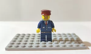 Lego Minifigure City Train Driver trn237 - Foto 1 di 1