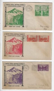 FDC's #740-49 National Parks -- Beverly Hills - Picture 1 of 8