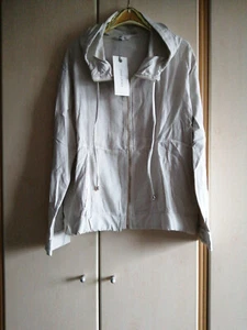 GINA LAURA JACKE NP. 69,99 GR. 48 / 50 KAPUZE 95 % BAUMWOLLE 5 % ELASTHAN LEINEN - Bild 1 von 3