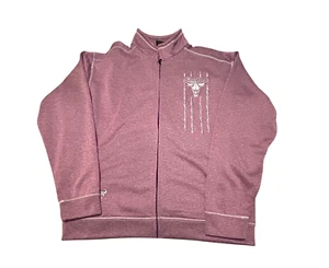 Cowboy Hardware Diamond Barbwire Jacket XX Purple Cadet Zip-Up Embroidered Skull - Picture 1 of 11