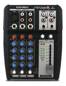 Stetsom Stm-0803 Automotive Sound Table 3 Ch Aux 12v Mic Rca - Bild 1 von 4