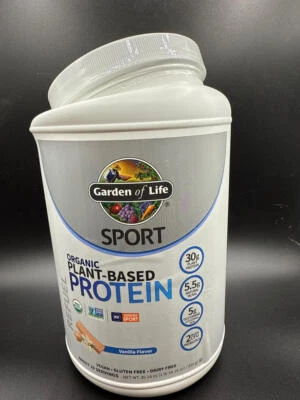 Vegan Protein Powder, Vanilla, Probiotics, BCAAs, 30g Protein, Damaged/Sealed - Image 1 of 4
