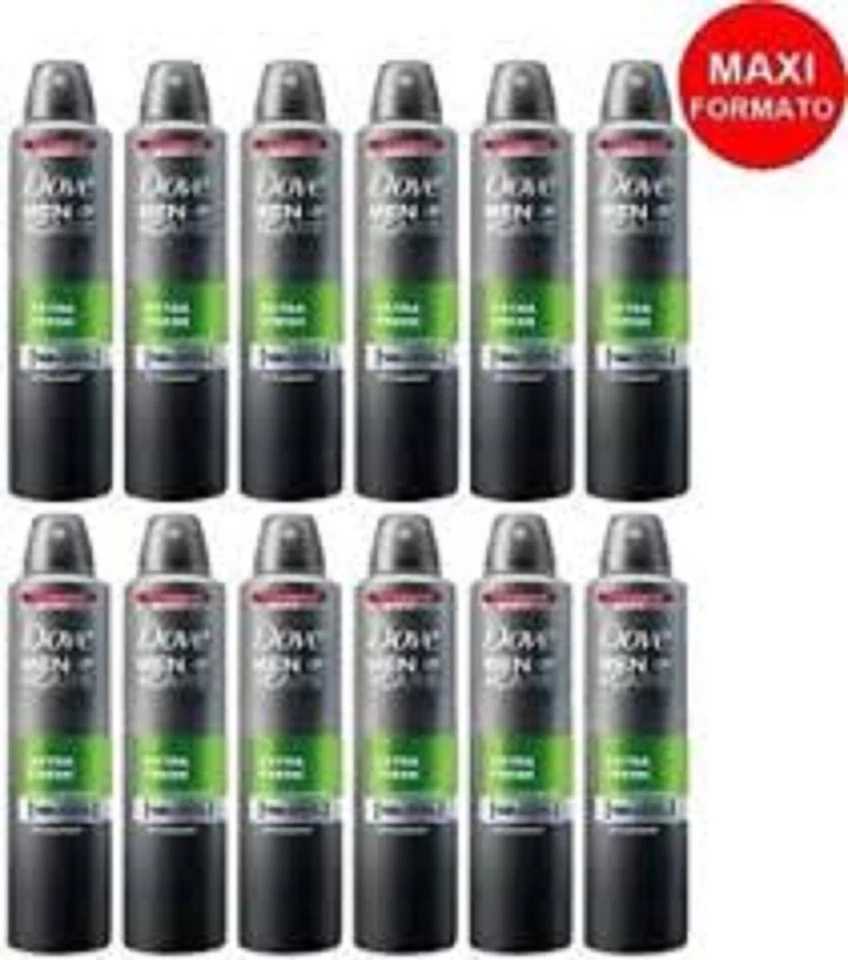 6 pz DOVE MEN CARE EXTRA FRESH deodorante corpo spray 250ml MAXI FORMATO uomo - Image 1 of 1