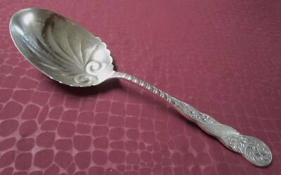 Cuchara para servir Royal 1890 tazón grabado Rogers placa de plata CKB monograma G Foto 1 de 4