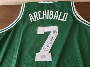 Nate Archibald Signed Basketball Boston Celtics Custom Jersey "HOF 91" TRISTAR
