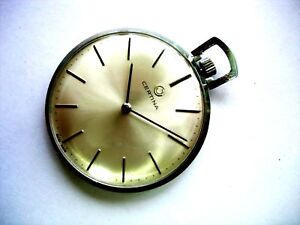 montre gilet CERTINA gousset pocket watch type Art Deco