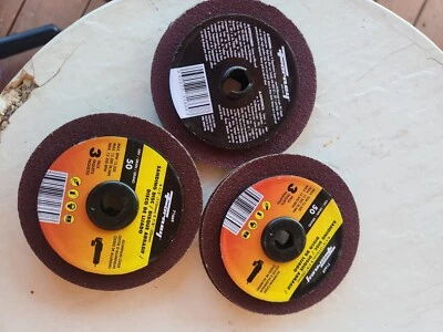 Forney 4.5 in. Aluminum Oxide Adhesive Sanding Disc 50 Grit !!!3 3pks!!! 9 Discs - Image 1 of 3
