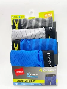 Hanes x Temp Light Weight Boys 4 Tagless Boxer Breifs Size Medium New With Tags - Picture 1 of 2