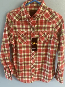 RQQBA Herren L/S Button Down Flanellhemd klein kariert neu mit Etikett - Bild 1 von 4
