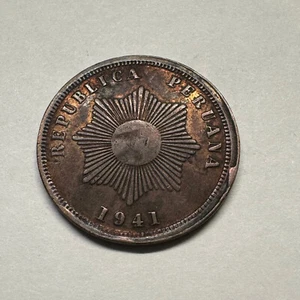 1941 Peru 2 Centavos - Beautiful Coin - #A-004-B - Picture 1 of 2