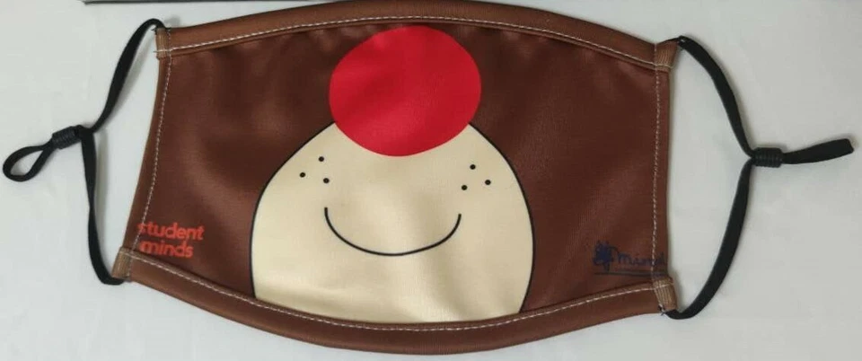 Rudolph Christmas face mask!  Smiley Red nosed adjustable mask with filter - Image 1 of 4