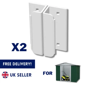 2 Replacement Door Handles Compatible with Yardmaster Outsunny Metal Shed UK - Picture 1 of 8