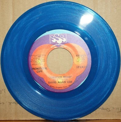 DAVID ALLAN COE **Tobacco Road** ROCK 45 on SSS INTERNATIONAL 825 Stereo / Mono - Image 1 of 2