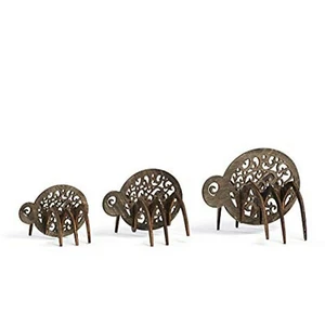 Enesco Flourish 3 Wooden Jigsaw Style Spiders Centerpiece Plants NIB! - Picture 1 of 1