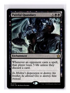 Painful Quandary - Foundations Regular Rare - NM - Magic the Gathering - Picture 1 of 2
