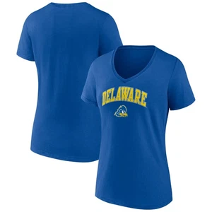 Women's Royal Delaware Fightin' Blue Hens Campus V-Neck T-Shirt - Picture 1 of 3