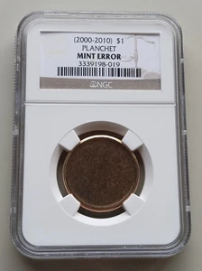 CHRISTMAS SPECIAL (2000-2010) Dollar Blank Planchet TYPE 2 NGC Gem Uncirculated - Picture 1 of 2