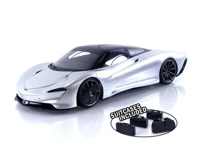 AUTOart 1/18 McLaren Speedtail Metallic Silver Model Car Japan - Image 1 of 4