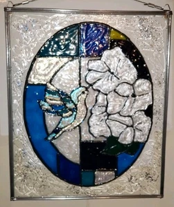 Glazed Leaded Hand Painted Stain Glass Art - Picture 1 of 4