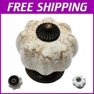 Classic Pumpkin Style Knobs - 1.5 Inch Diameter - 10 Pack - Picture 1 of 10