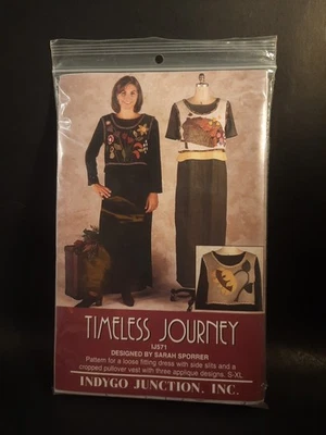 Timeless Journey Pattern Size s-xl Dress Cropped Applique Vest Indygo Junction - Image 1 of 3