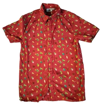Camisa de Campamento Disney Talla S Pequeña Aloha Polinesia Hawaiana Abotonada Foto 1 de 4