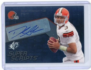 2008 Upper Deck SPx #SSS18 Derek Anderson Super Scripts Autographs Auto A314 - Picture 1 of 2