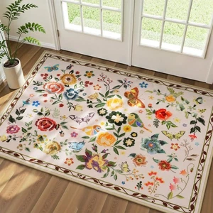 2x3 Small Area Rugs for Entryway, Washable Entrance Door Mat Non-Slip, Soft L... - Bild 1 von 8