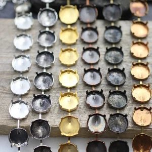 1m Armband Fassung für 14mm Rivoli, Schmuckfassung Kettenrolle DIY Schmuck - Bild 1 von 20