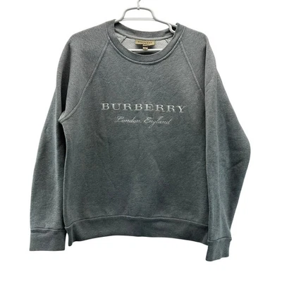 Burberry Blanco Hechizo Gris Cuello Redondo Talla Grande Bordado Spellout Foto 1 de 4