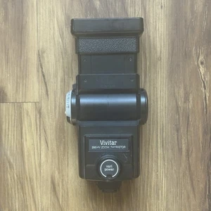 WORKING Vivitar 285HV Zoom Thyristor Vari Power Automatic Shoe Mount Pro Flash - Picture 1 of 7