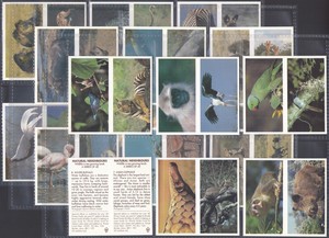 BROOKE BOND (TEA)-FULL SET- (DOUBLE CARDS) NATURAL NEIGHBOURS 1992 (L20 CARDS)