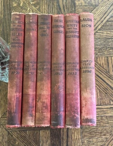Lot of 6/ The Church Club Lectures/ HC 1880's - Picture 1 of 7