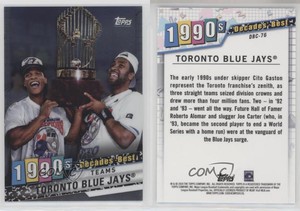 2020 Topps Decades Best Chrome Series 2 Teams Toronto Blue Jays Rickey Henderson