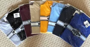 Polo Long Sleeve Shirts School Work Uniform Harvic Size Kids 4 to Men's 2XL - Picture 1 of 15